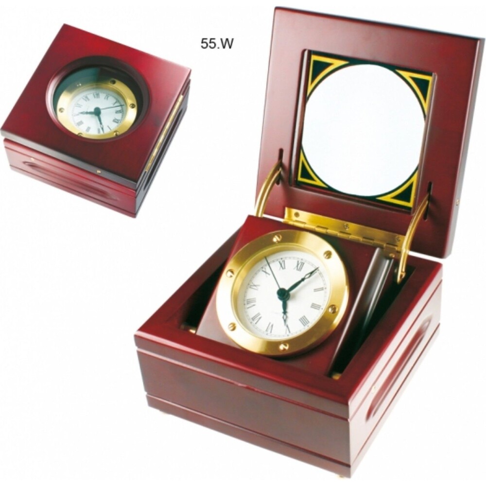 Insignia Nautical Captain's Clock in Wooden Box